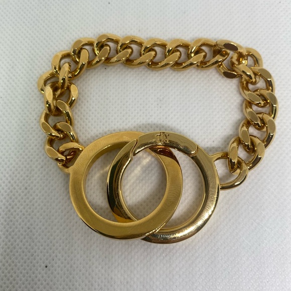 Preowned )Ralph Lauren,necklace/bracelet set,gold color - Picture 3 of 8